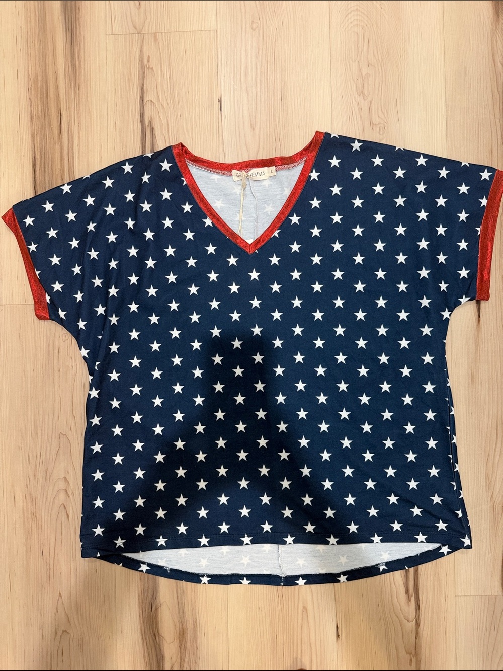 Grace + Emma Star Print Top